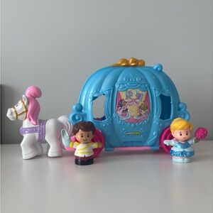 Little People- Cinderella and Prince Charming Talkers + Horse and Carriage